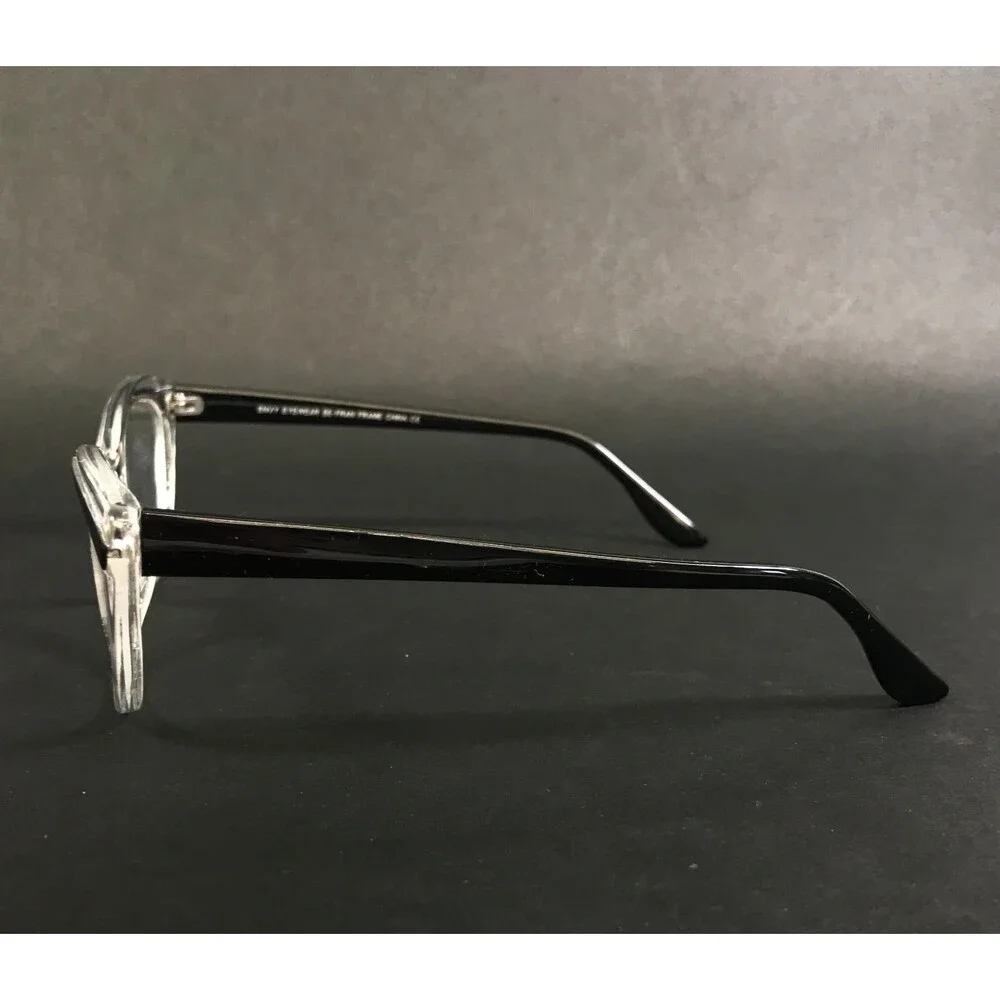 Envy Eyewear Eyeglasses Frames EE-FRAN BLK/CRY Black Crystal Full Rim 53-17-143